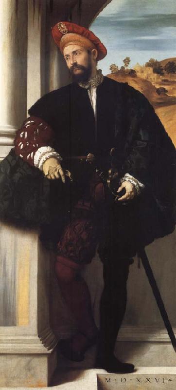 MORETTO da Brescia Portrait of a man oil painting image